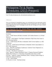 Philippine TV & Radio Schedules.